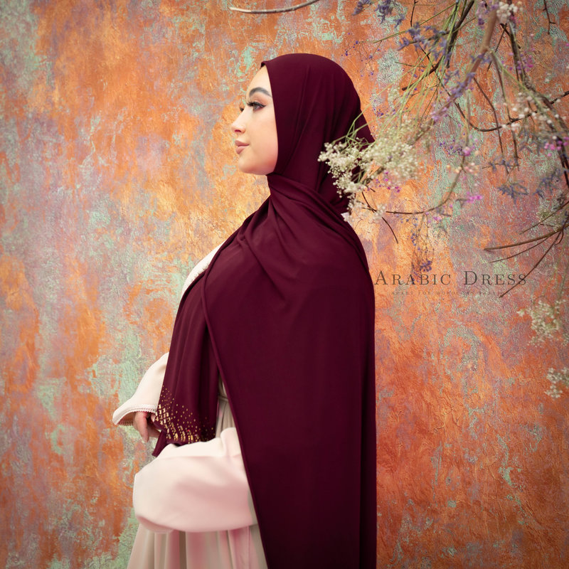 PREMIUM JERSEY HIJAB MIN - ANTIQUE RUBY