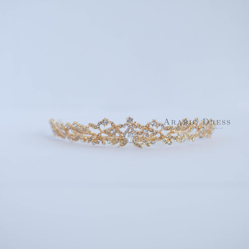 GOLD AND WHITE CROWN