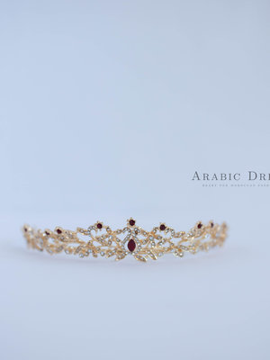 GOLD AND RED CROWN