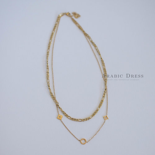 LILA GOLD NECKLACE
