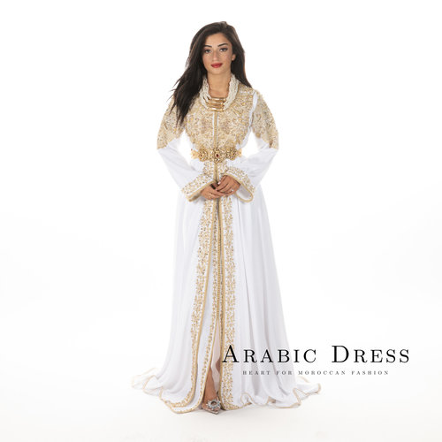 Caftan Anissa White gold Caftan Anissa White gold