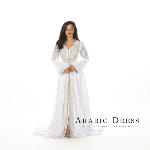 Caftan Anissa White silver Caftan Anissa White silver