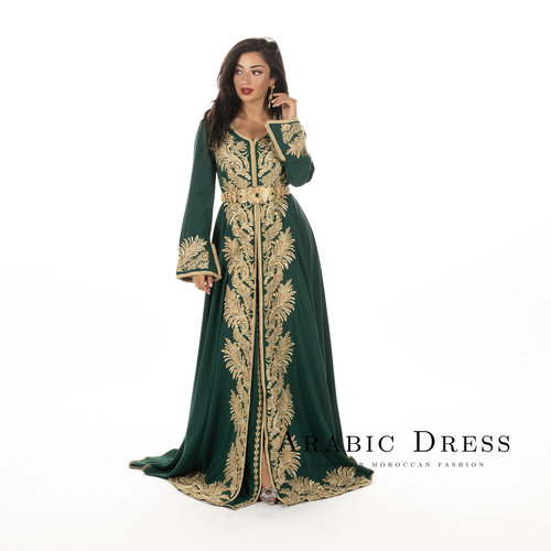 Caftan Paulet Green gold Caftan Paulet Green gold