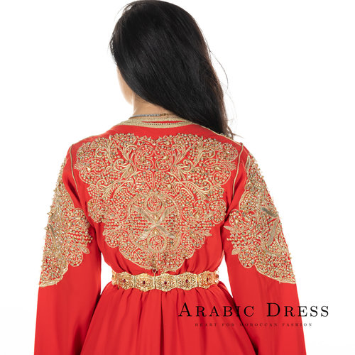 Caftan Anissa Red gold