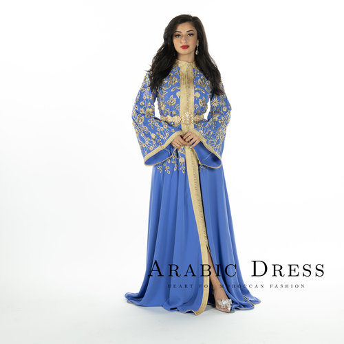 Caftan Dounia Cadet Blue Caftan Dounia Cadet Blue