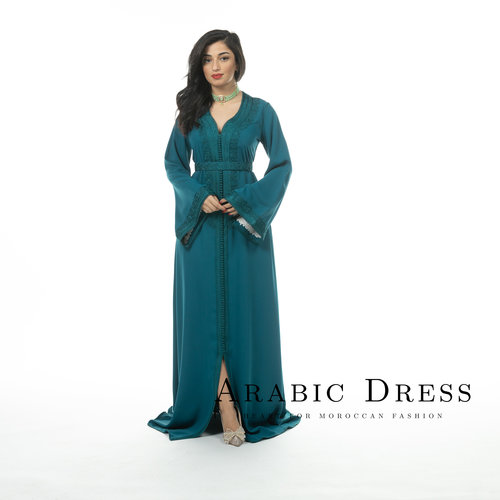 Caftan Farah Insectgroen Caftan Farah Insectgroen