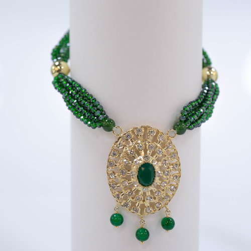 GREEN NECKLACE DIANA