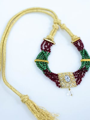 GREEN RED NECKLACE AMI