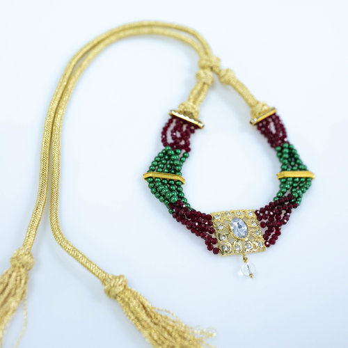 GREEN RED NECKLACE AMI