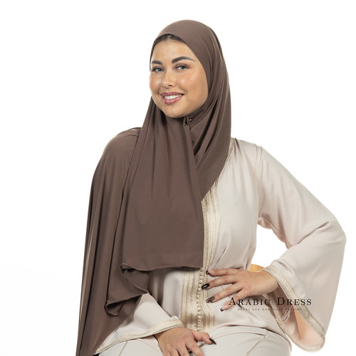 PREMIUM HIJAB JERSEY ELINA - PULLMAN BROWN