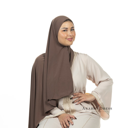 PREMIUM HIJAB JERSEY ELINA - PULLMAN BROWN