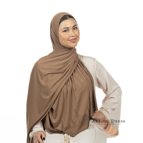 PREMIUM JERSEY HIJAB LIA - MILK CHOCOLATE