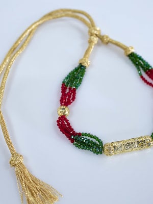 Red Green neckelace Lu