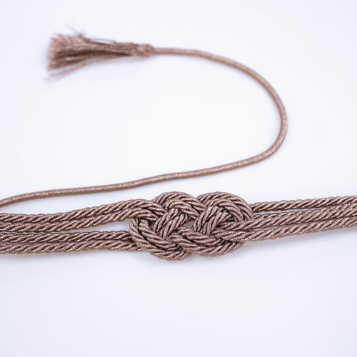 BRONZE ROPE BELT - Bronze