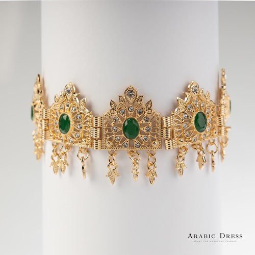 Necklace Bea Gold Green Necklace Bea Gold Green
