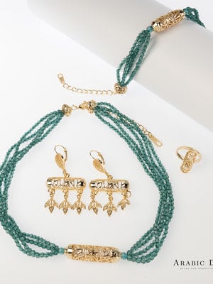 Green Necklace Set Mai
