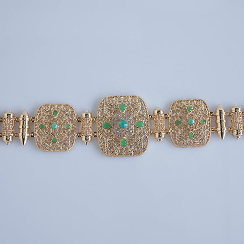 La gold turquoise belt