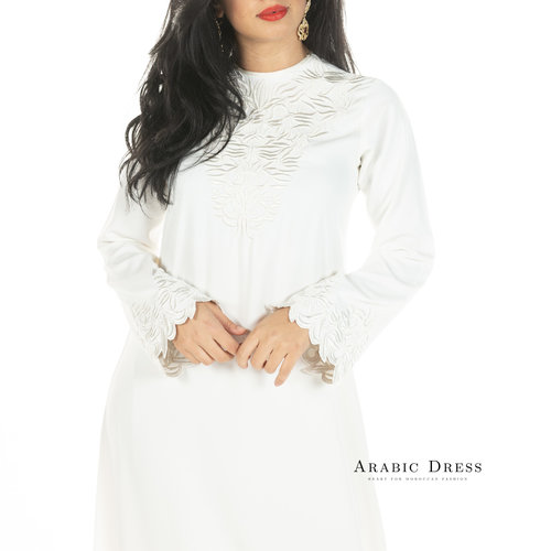 Caftan Lamyae Broken White Caftan Lamyae Broken White