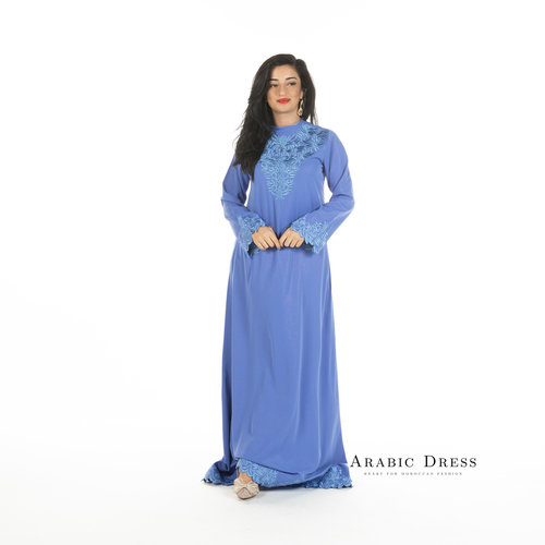 Caftan Lamyae Cadet Blue