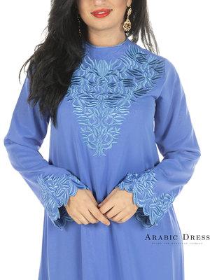 Caftan Lamyae Cadet Blue