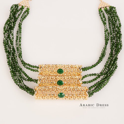 Amira green  necklace