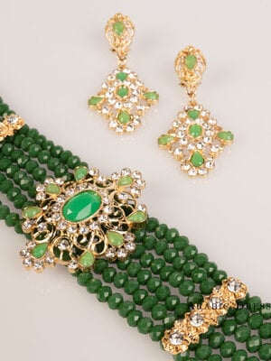 green  Necklace set muni