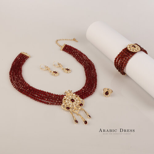 Pomegrante Necklace Set miri Pomegrante Necklace Set miri
