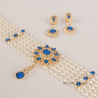 Pearl Sisi Pearl blue necklace set