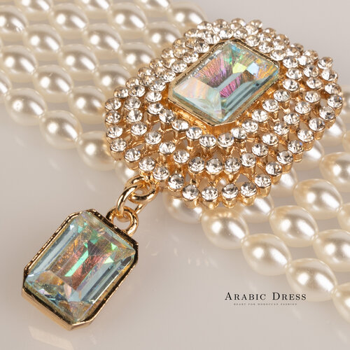 Mimi pearl  purple necklace set