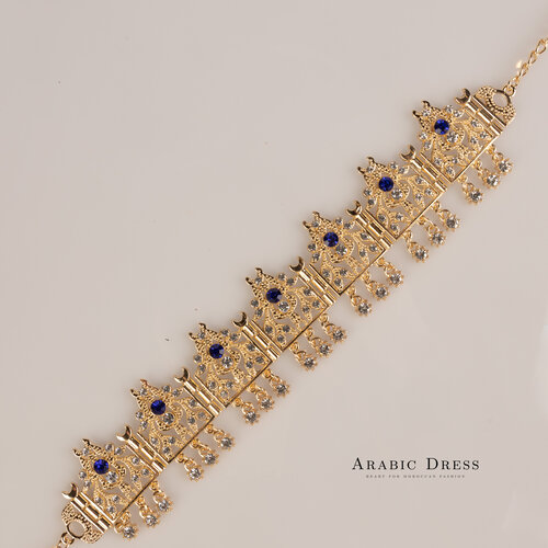 Choker Lia blue  gold