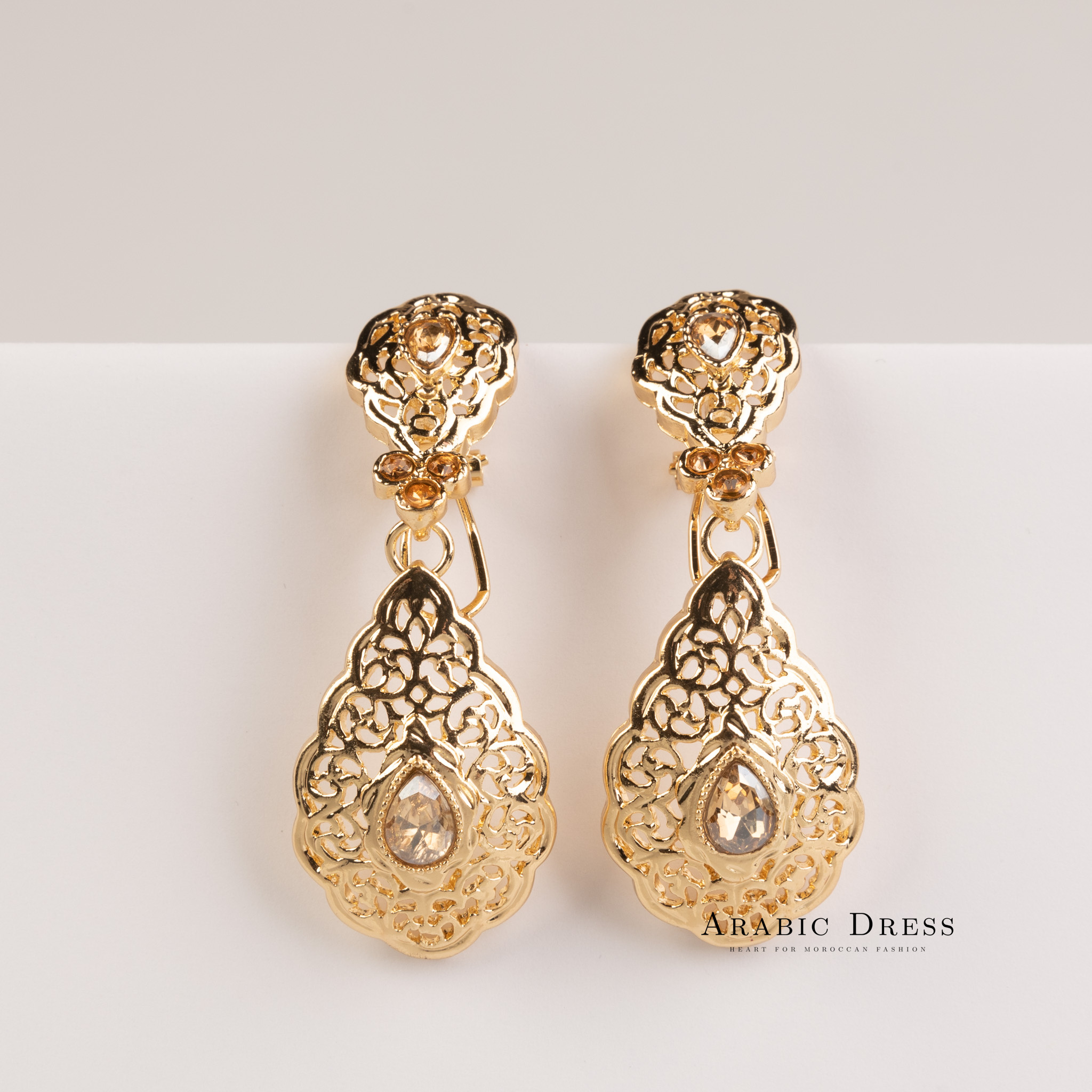 Chandelier Dubai Gold Earrings - Etsy