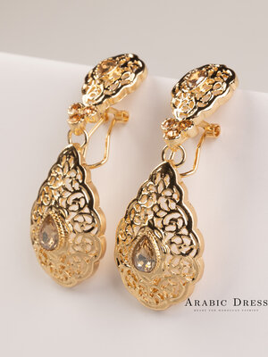 Lim champagne gold earrings