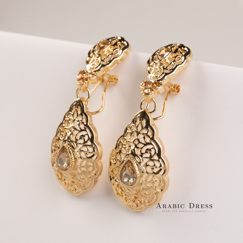 Lim champagne gold earrings