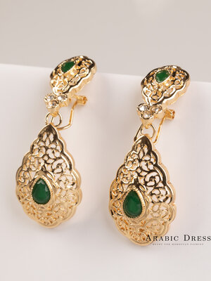 Lim  gold green  earrings