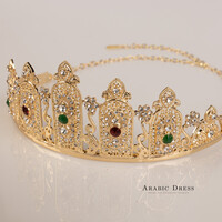 Crown mus green/red  gold