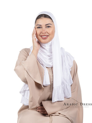 Jersey Hijab Luna White