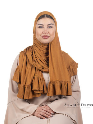 Jersey Hijab Luna Orchre Orange
