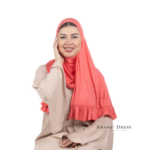 Jersey Hijab Luna Brick Pink