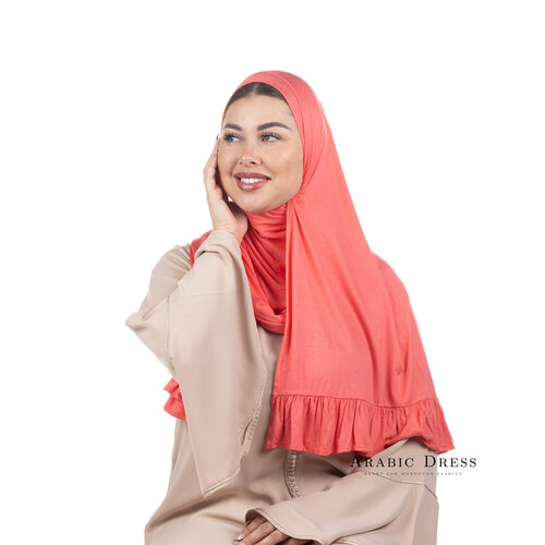 Jersey Hijab Luna Brick Pink