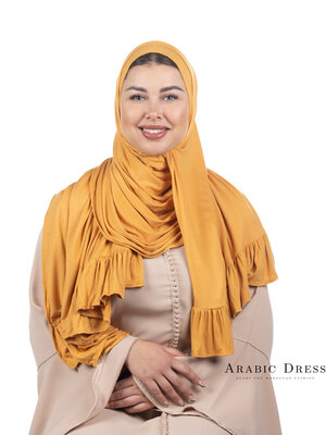 Jersey Hijab Luna Sepia Yellow