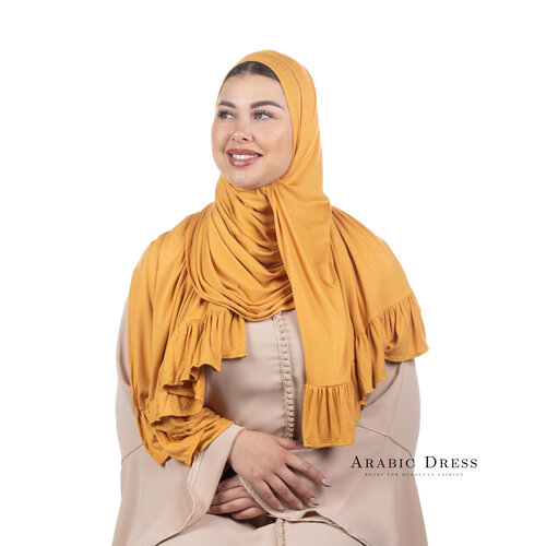 Jersey Hijab Luna Sepia Yellow