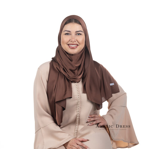 Hijab Lussi Satin Brown