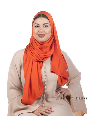 Hijab Lussi Satin Orange Hijab Lussi Satin Orange
