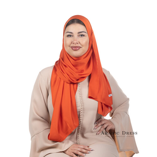 Hijab Lussi Satin Orange Hijab Lussi Satin Orange