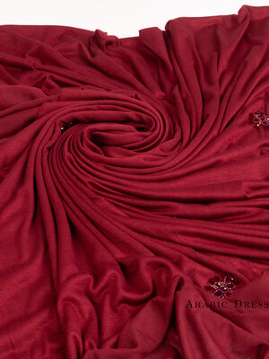 Jersey Hijab Zaya Pomegrante