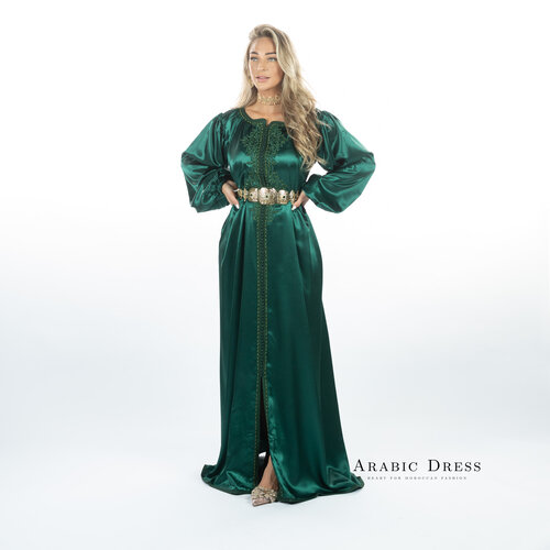 Caftan Nyla Dark green