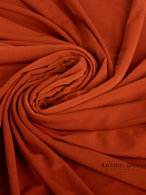 Premium Jersey Hijab Sia - Amber Orange