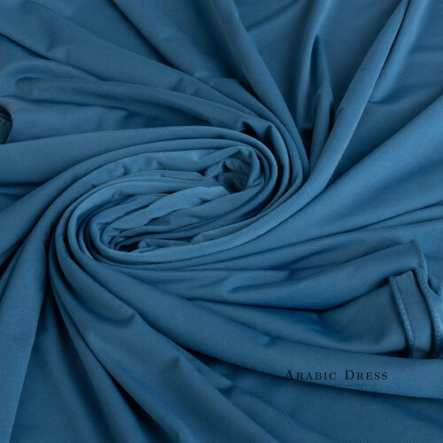 Premium Jersey Hijab Sia - Prussian blue