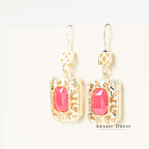 Pink Nisa necklace set