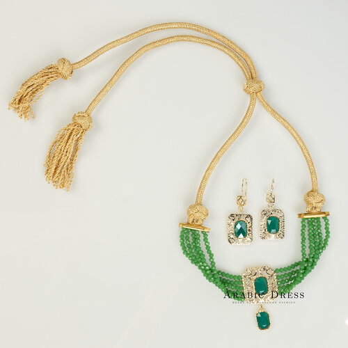 Green Nisa necklace set